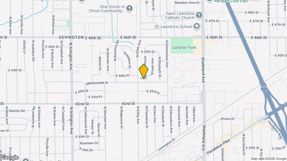 4312 N Pasadena St Map and Location Details