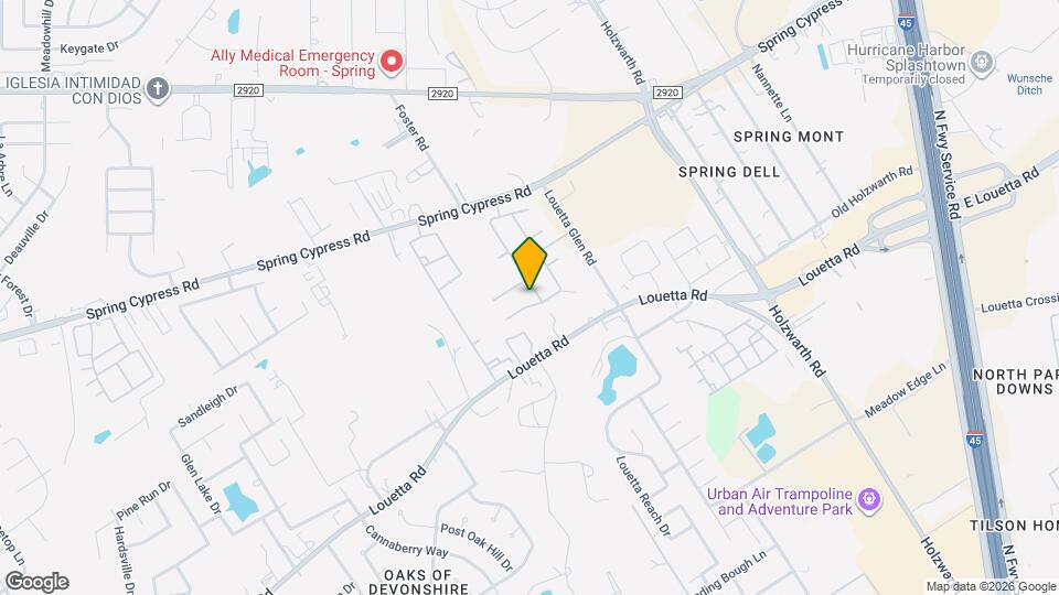 2206 Louetta Brook Ln Map and Location Details