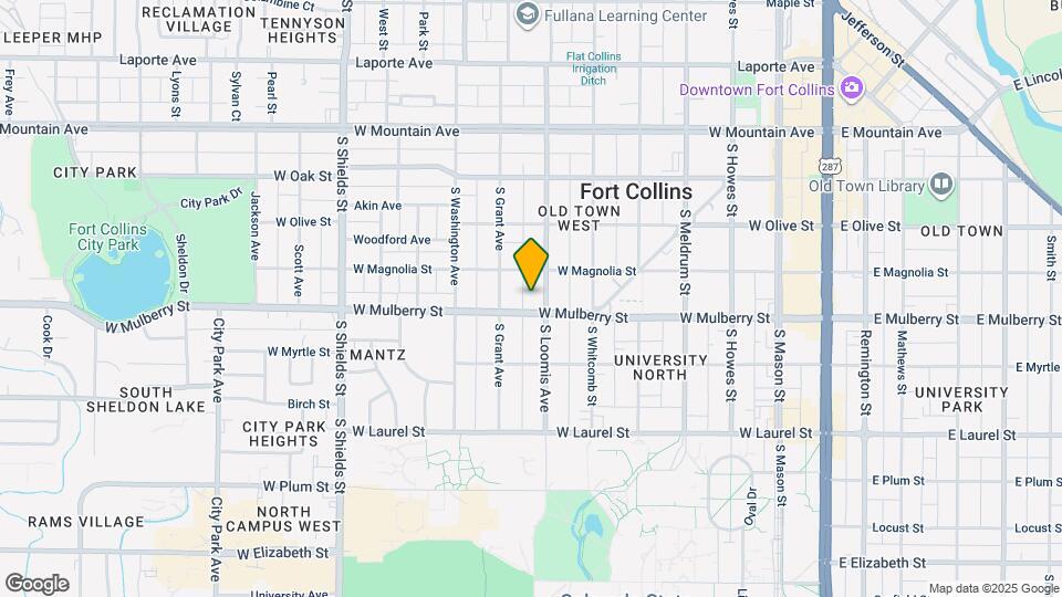 421 S Loomis Ave Map and Location Details