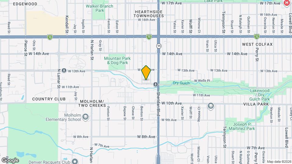 5365 W 12th Ave Map and Location Details