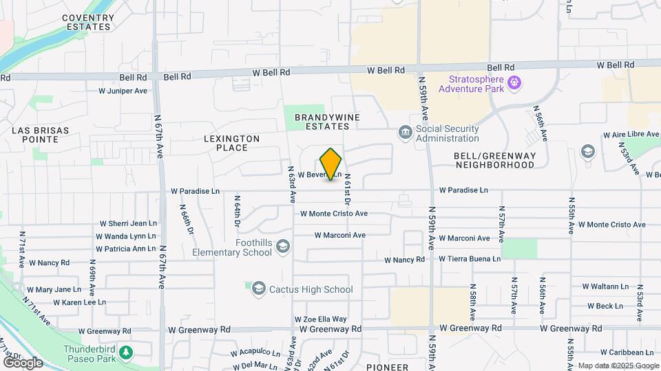 6126 W Paradise Ln Map and Location Details