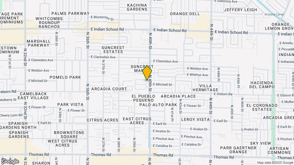 3507 North 39th Pl Map and Location Details