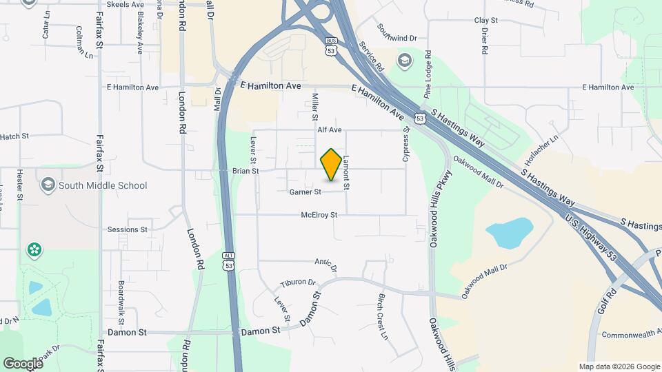 3406 Garner St Map and Location Details