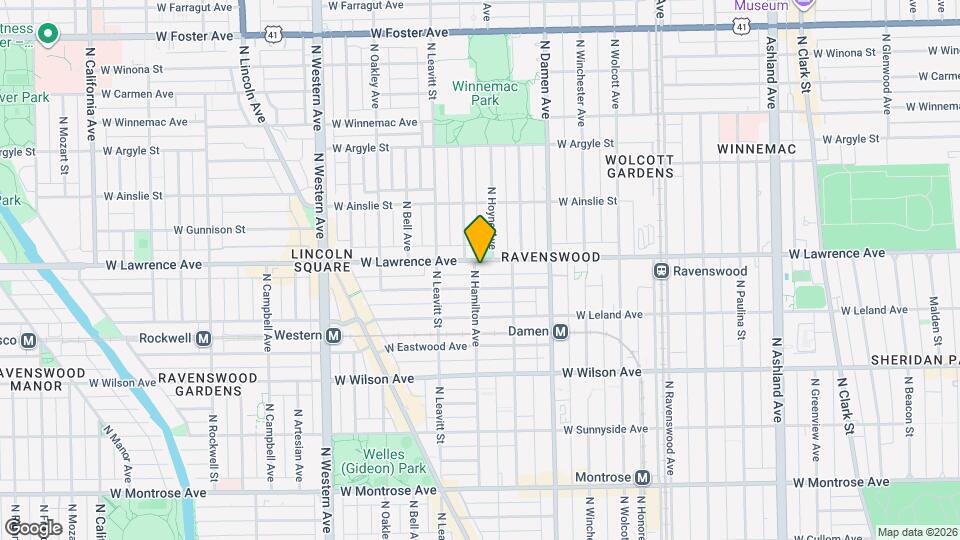 4753 N Hamilton Ave, Unit 1N Map and Location Details