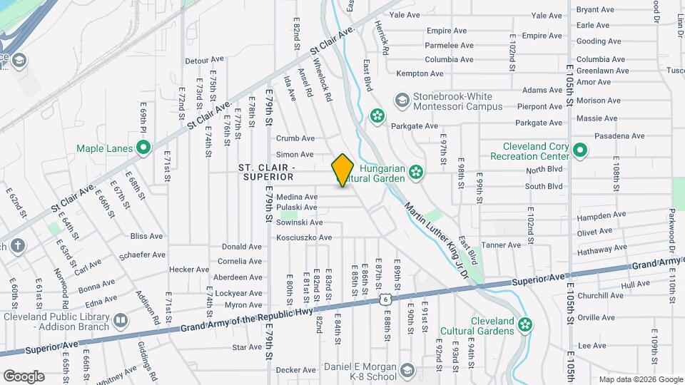 8323 Medina Ave Map and Location Details