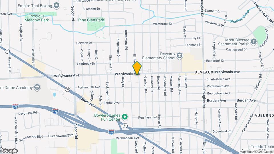 3943 Elmhurst Rd Map and Location Details
