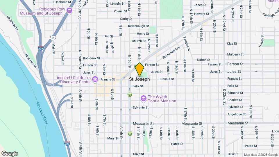 3522 Jackson St Map and Location Details