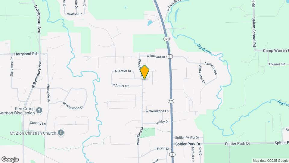 1528 Woodland Dr Map and Location Details