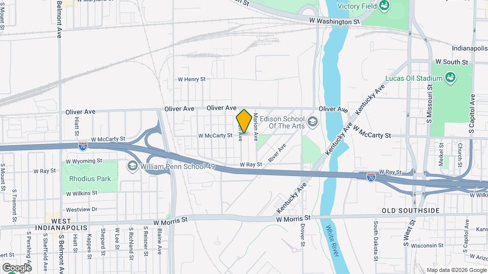 801 Warren Ave Map and Location Details