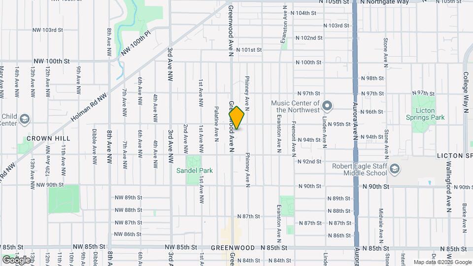 9244 Greenwood Ave N Map and Location Details