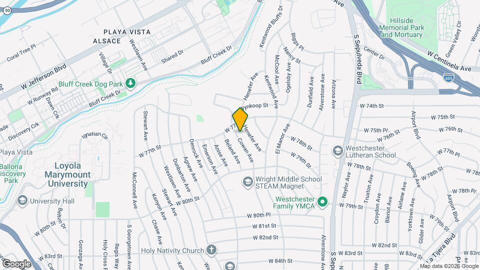 7720 Cowan Ave Map and Location Details