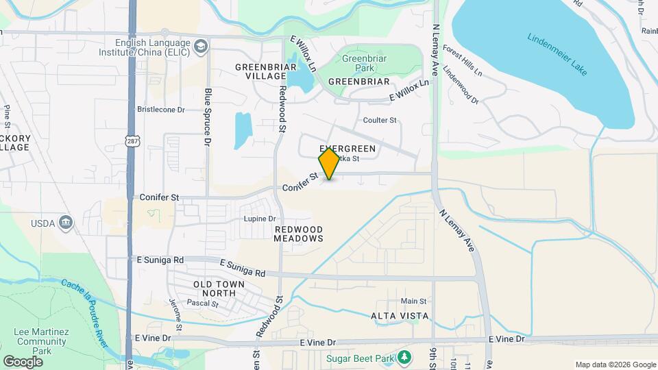 1200 Sugarpine St Map and Location Details