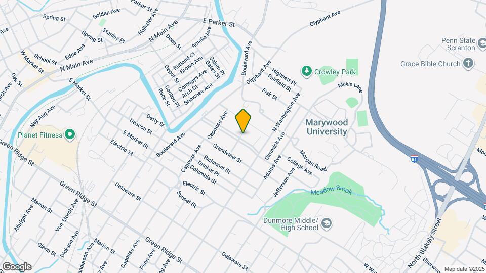 1027 Woodlawn St Map and Location Details
