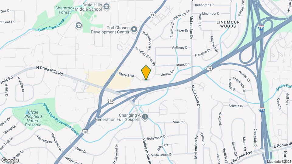 2045 Brian Way Map and Location Details