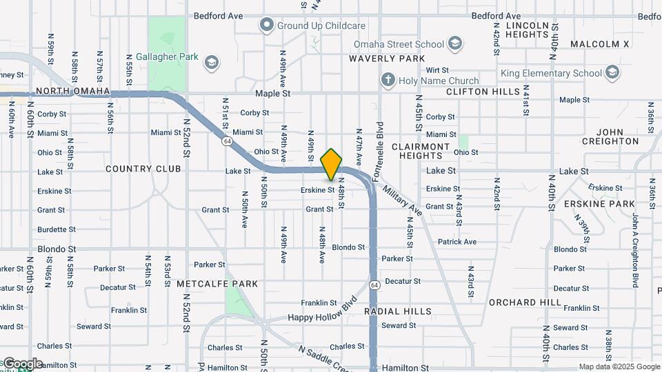 4814 Erskine St Map and Location Details