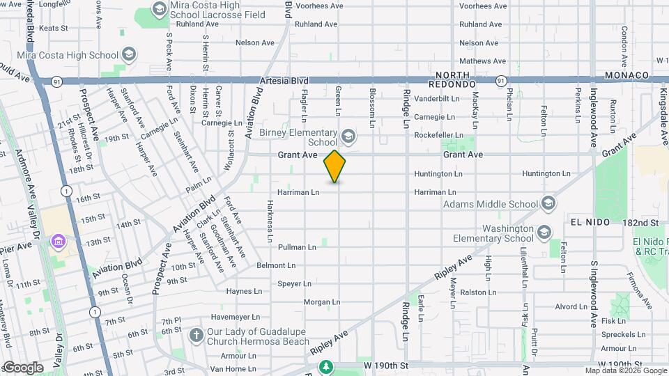 1921 Harriman Ln, Unit 2 Mapa y Detalles de la Ubicación