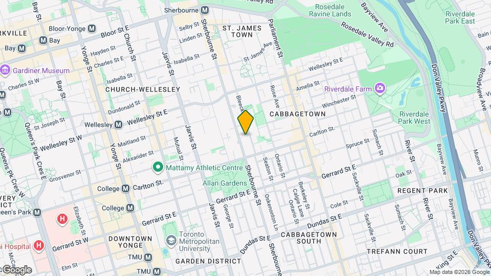 391 Sherbourne St Map and Location Details