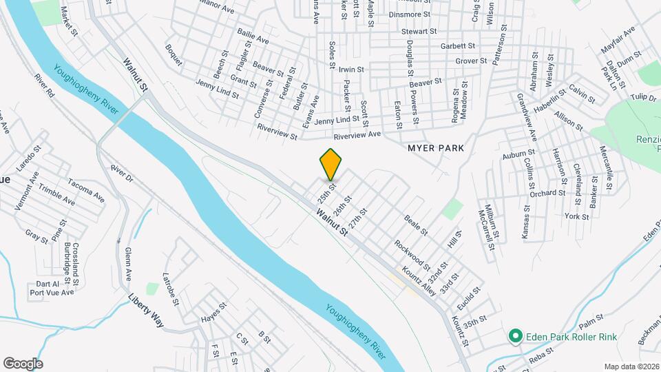 403 25th St Map and Location Details