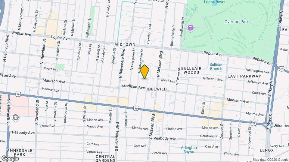 25 N Idlewild St Map and Location Details