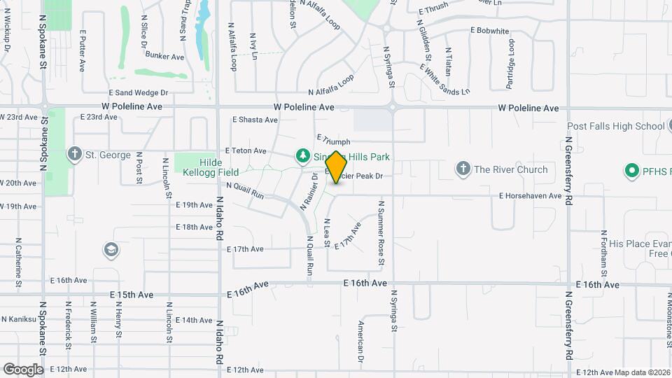 1107 E Horsehaven Ave Map and Location Details