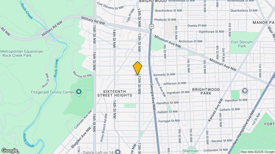 5418 13th St NW Map and Location Details