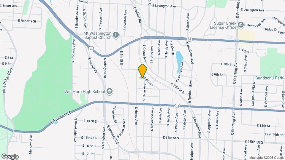 900 S Cedar Ave Map and Location Details