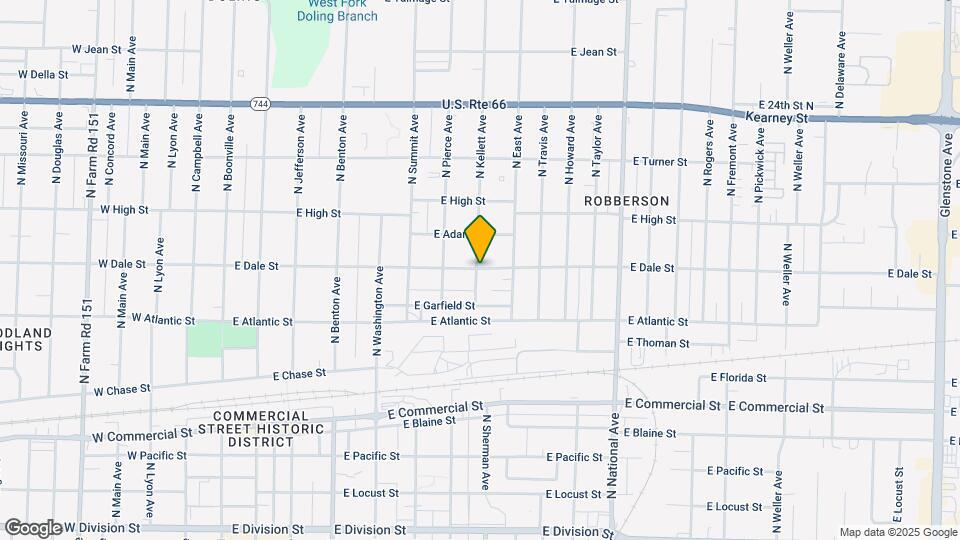 900 E Dale St Mapa y Detalles de la Ubicación