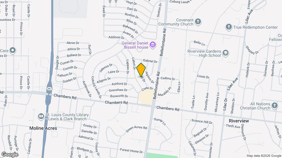 10131 Newbold Dr Map and Location Details