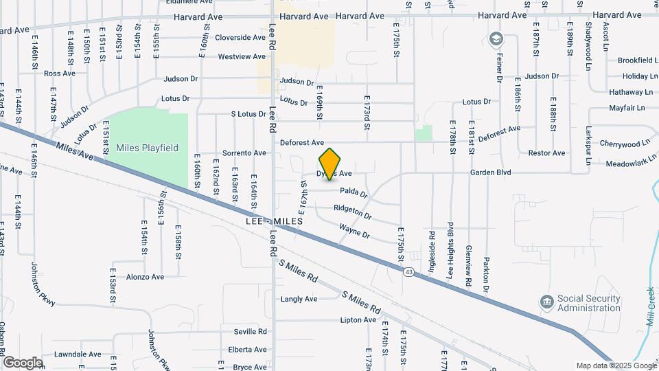 16905 Palda Dr Map and Location Details