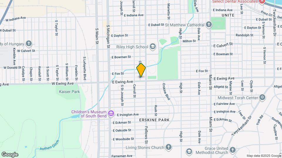 401 E Ewing Ave Map and Location Details