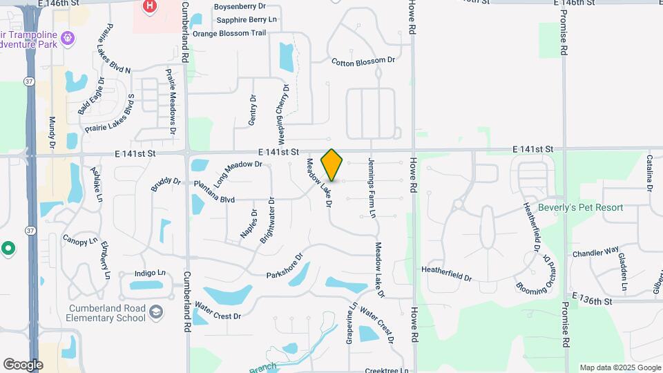 13993 Meadow Lake Dr Map and Location Details