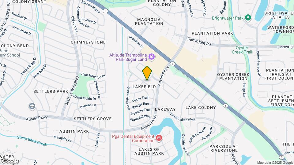 2831 Lakefield Way Map and Location Details