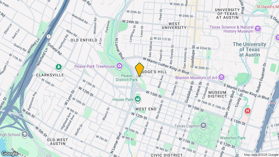 1603 Shoal Creek Blvd Map and Location Details