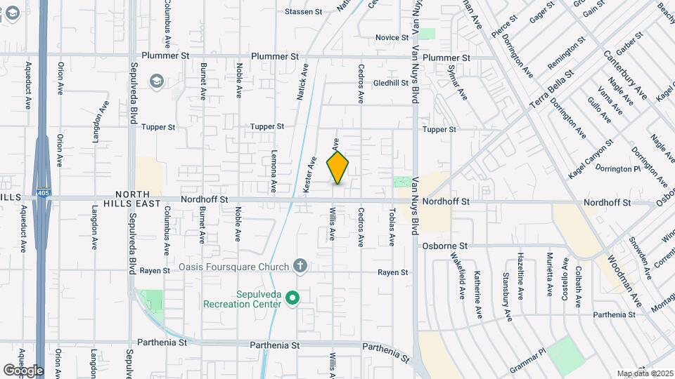 Nordhoff Apartments Map and Location Details