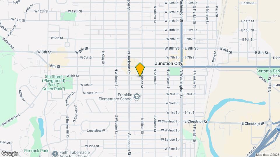 424 N Madison St Map and Location Details