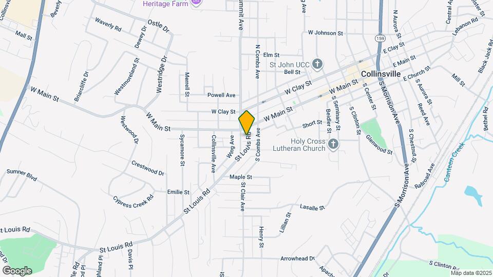 121 St Louis Rd Map and Location Details