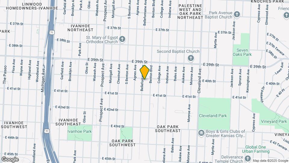 4007 Bellefontaine Ave Map and Location Details