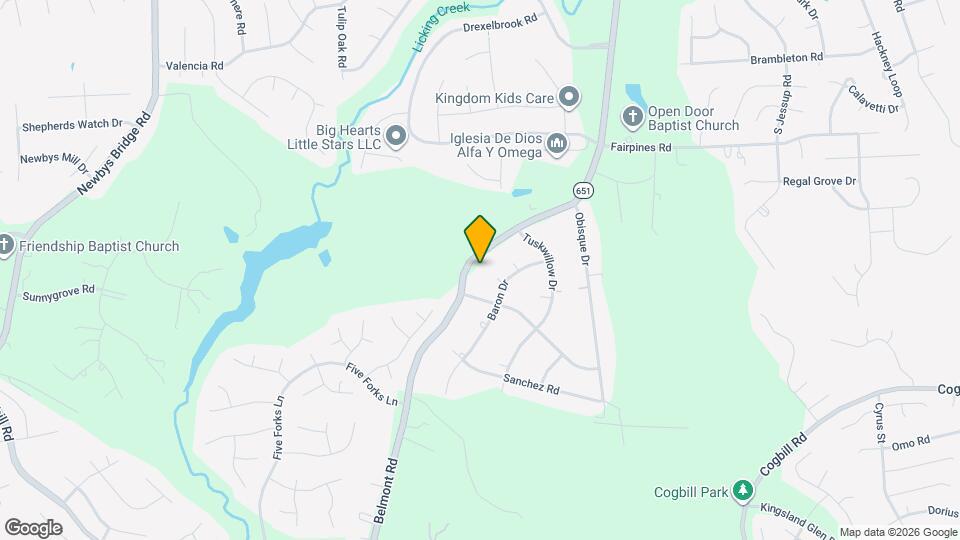 7549 Belmont Rd Map and Location Details