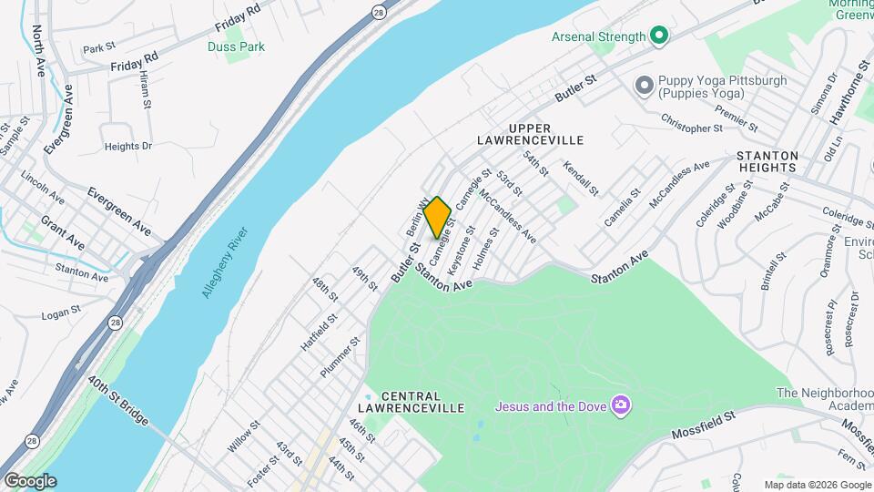 5135 Carnegie St Mapa y Detalles de la Ubicación