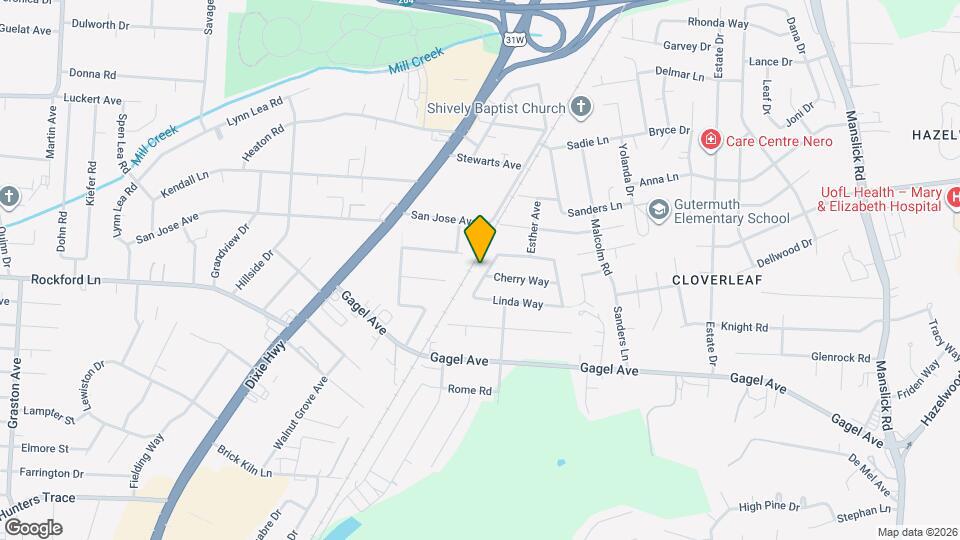 4512 Janice Way Map and Location Details