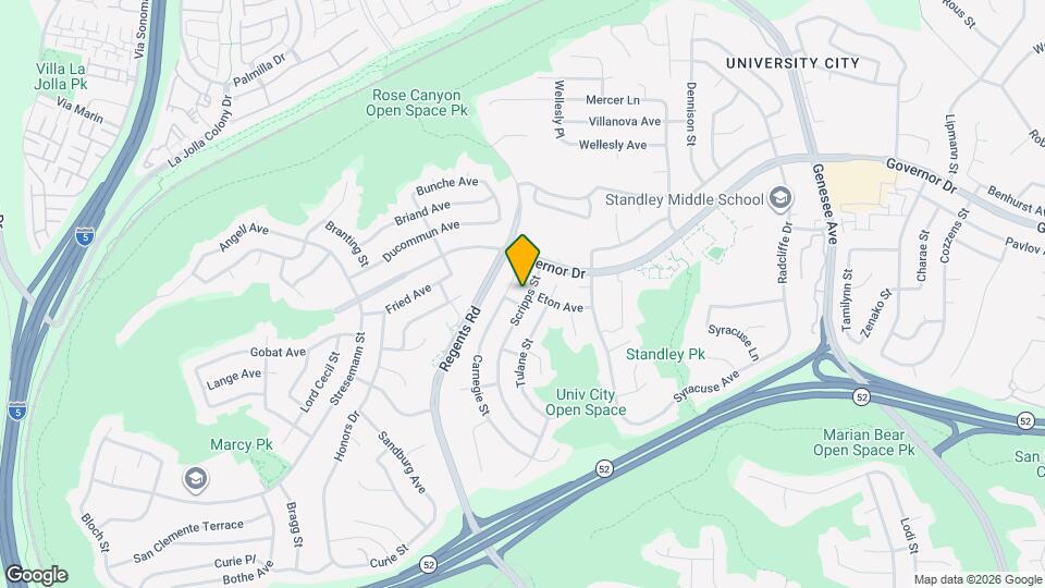 6026 Scripps St Map and Location Details