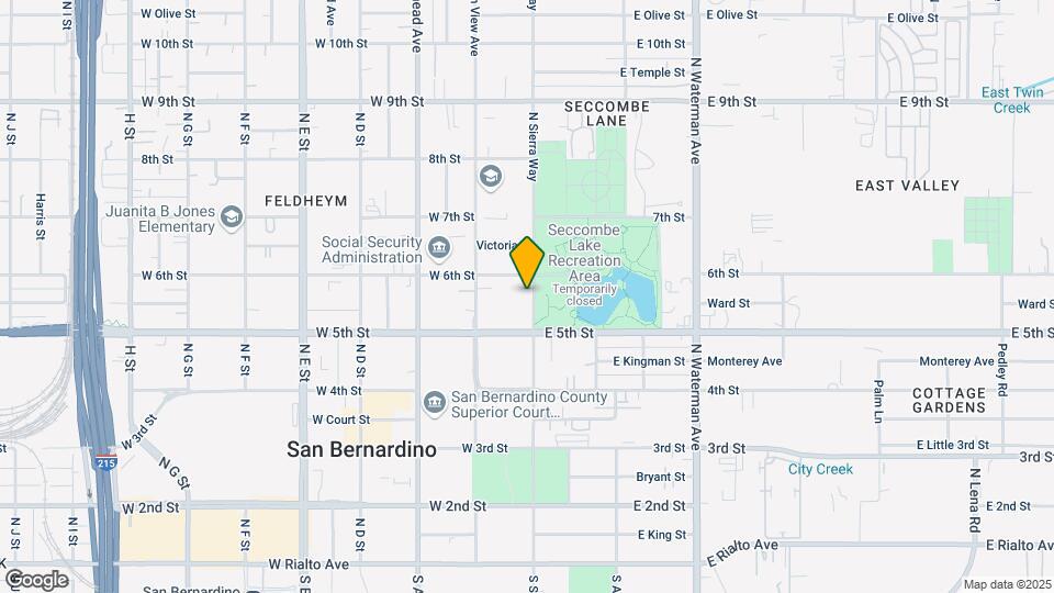 560 N Sierra Way Map and Location Details