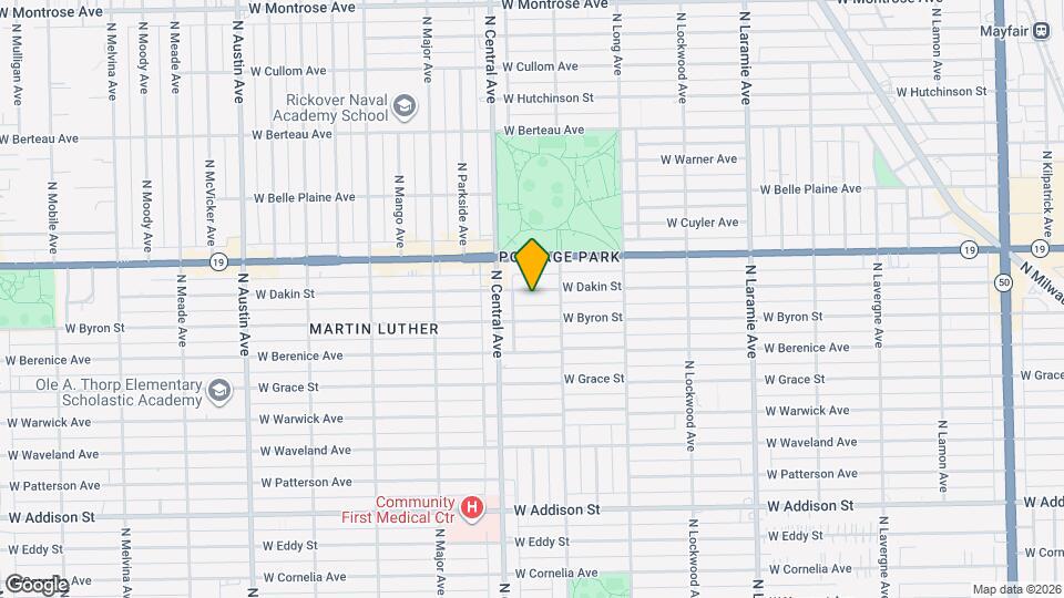 5525 W Dakin St, Unit 1 Map and Location Details