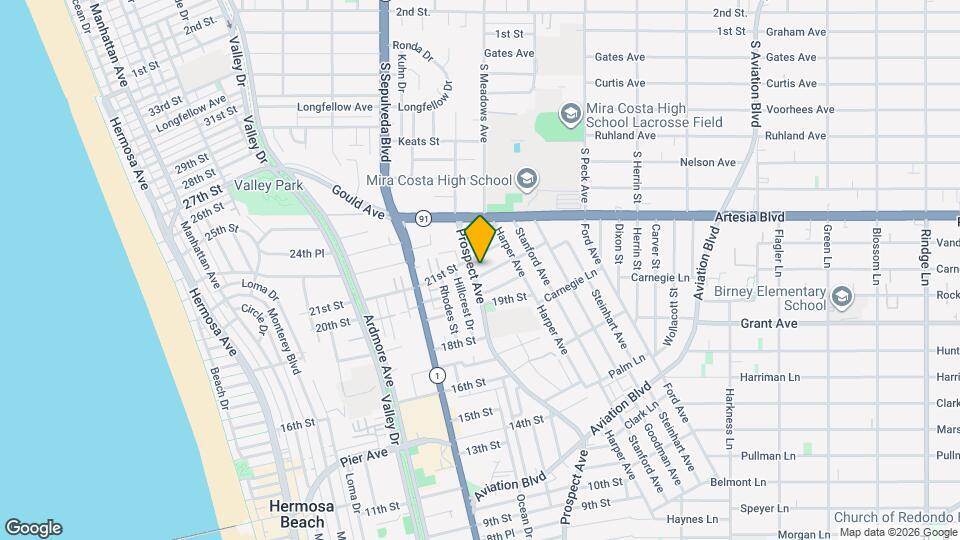2044 Prospect Ave Map and Location Details