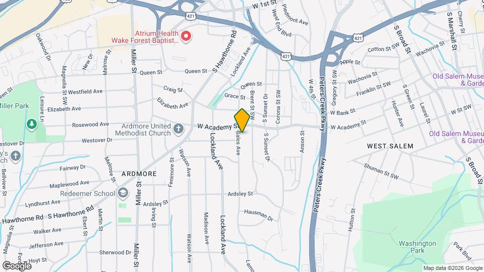 617 Gales Ave Map and Location Details