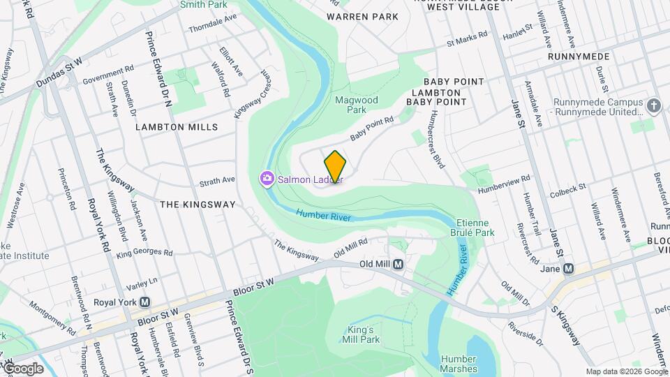 57 Baby Point Crescent Map and Location Details