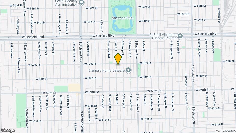 5711 S Ada St, Unit 2 Mapa y Detalles de la Ubicación