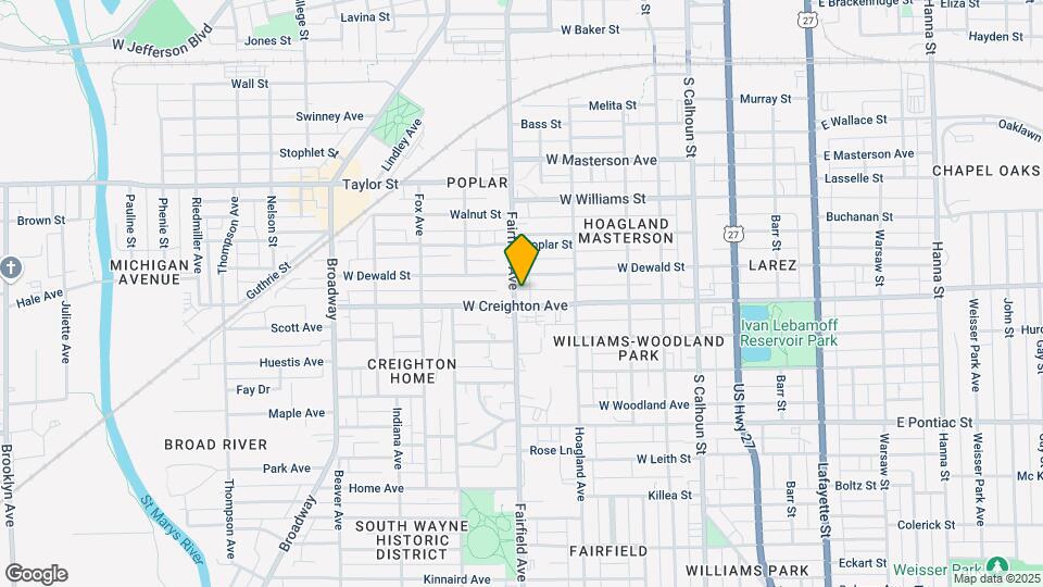 2215 Fairfield Ave Mapa y Detalles de la Ubicación