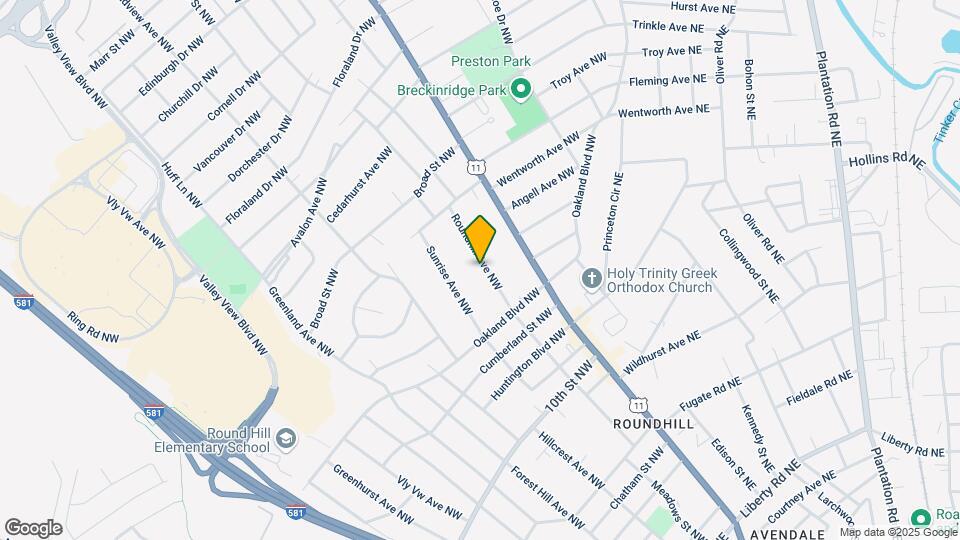 3652 Roundhill Ave NW Map and Location Details