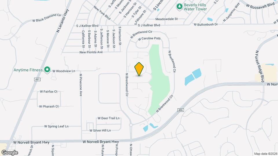 1876 W Shanelle Path Map and Location Details